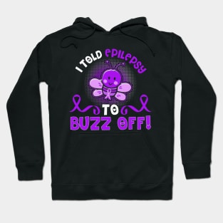 funny epilepsy bee warrior Hoodie